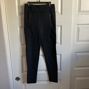 Athleta Headlands Hybrid Black‎ Tights with Pockets - Size 2